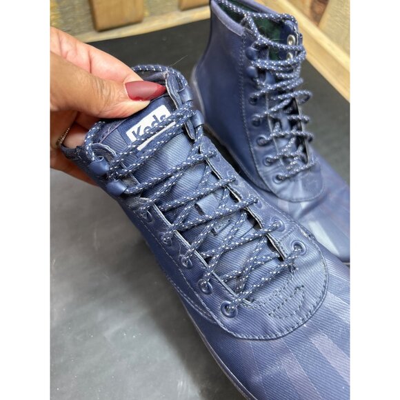 Keds Weatherized Navy Blue Lace-Up Ankle Boots Womens Size 6.5 - Picture 3 of 7